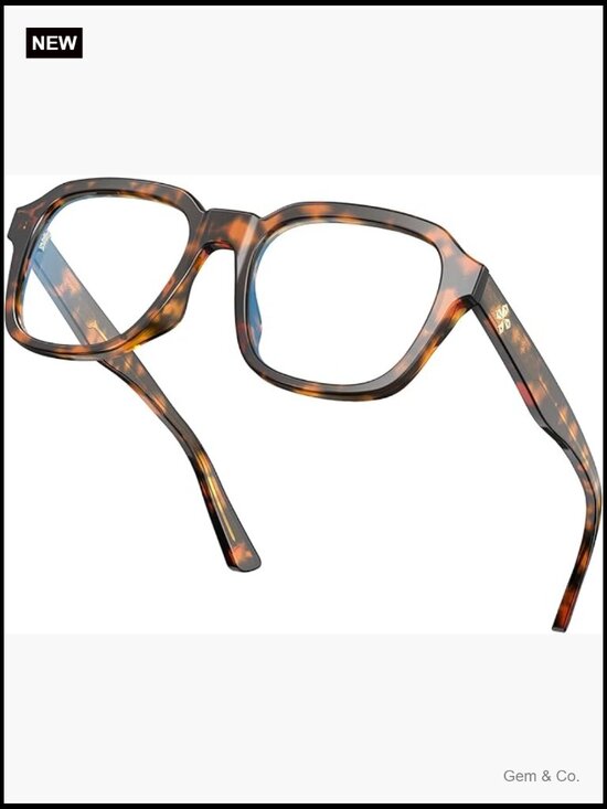 Oversized Square Blue Light Blocking Glasses Computer Eyewear Unisex TR90 main image 4